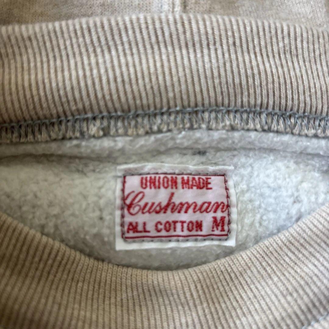 美品クッシュマン ヴィンテージレプリカ 両V ツートンプルオーバー後付けパーカー