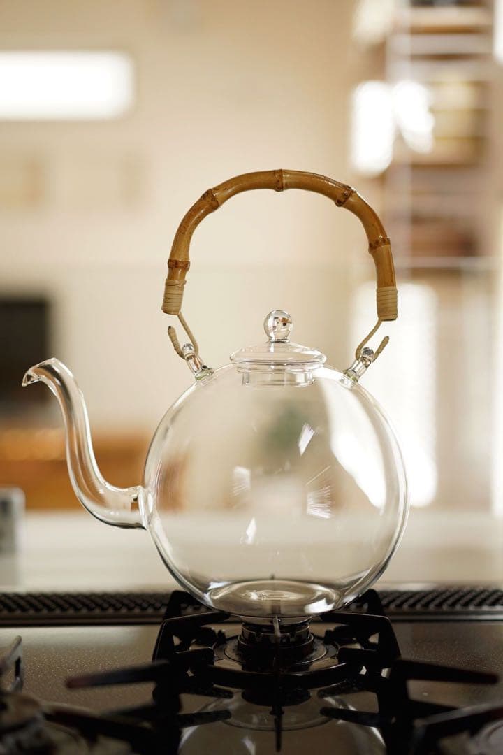 ガラスポット（日ノ出化学製作所）日ノ出ボールポット　Mサイズ　ヤエカ