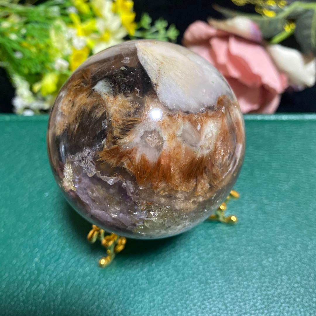 レア インナーモンゴル産フローライト スフィア ❷