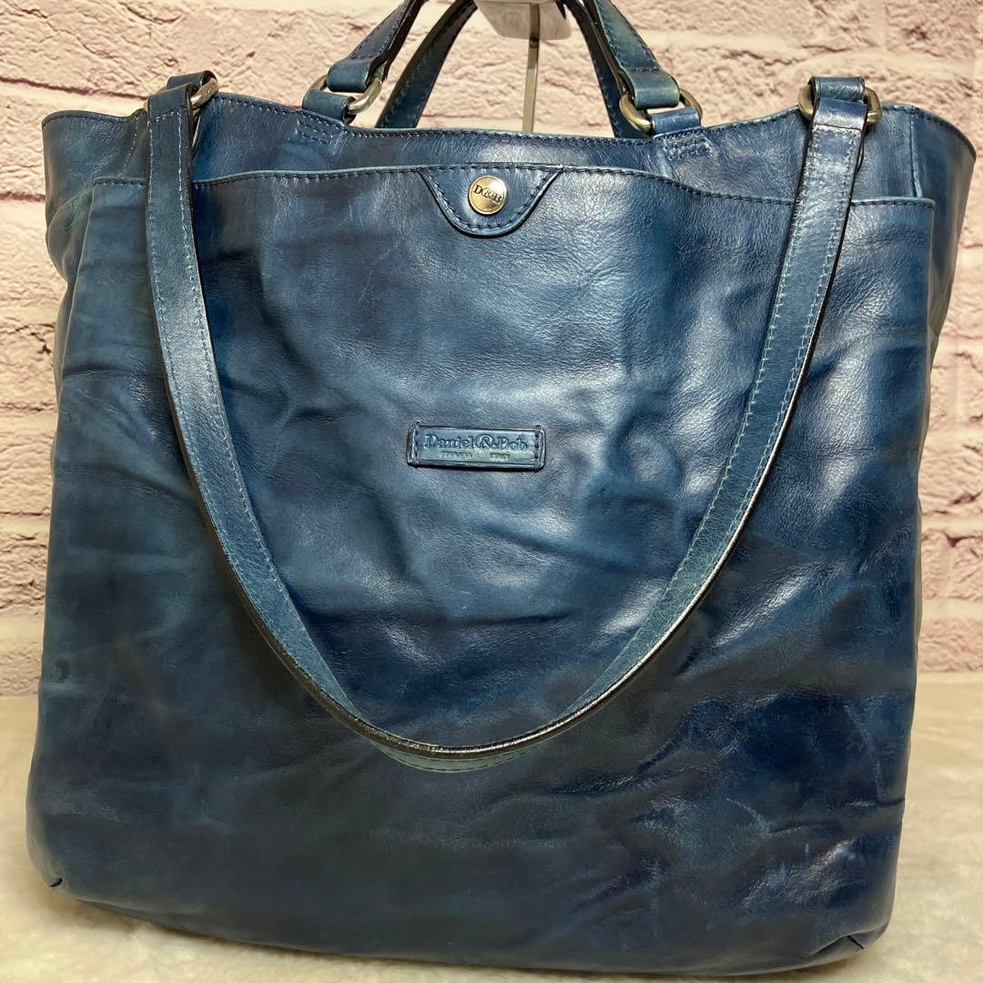 希少色✨ダニエルアンドボブ クロドーロ 2way 大容量 レザー トートバッグ