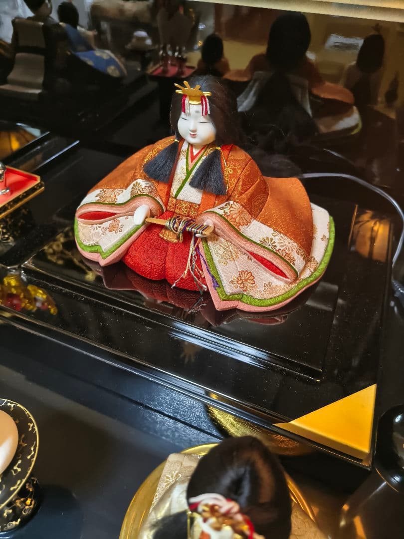 【引き取り限定】雛人形　七段飾り　木目込み　レトロ