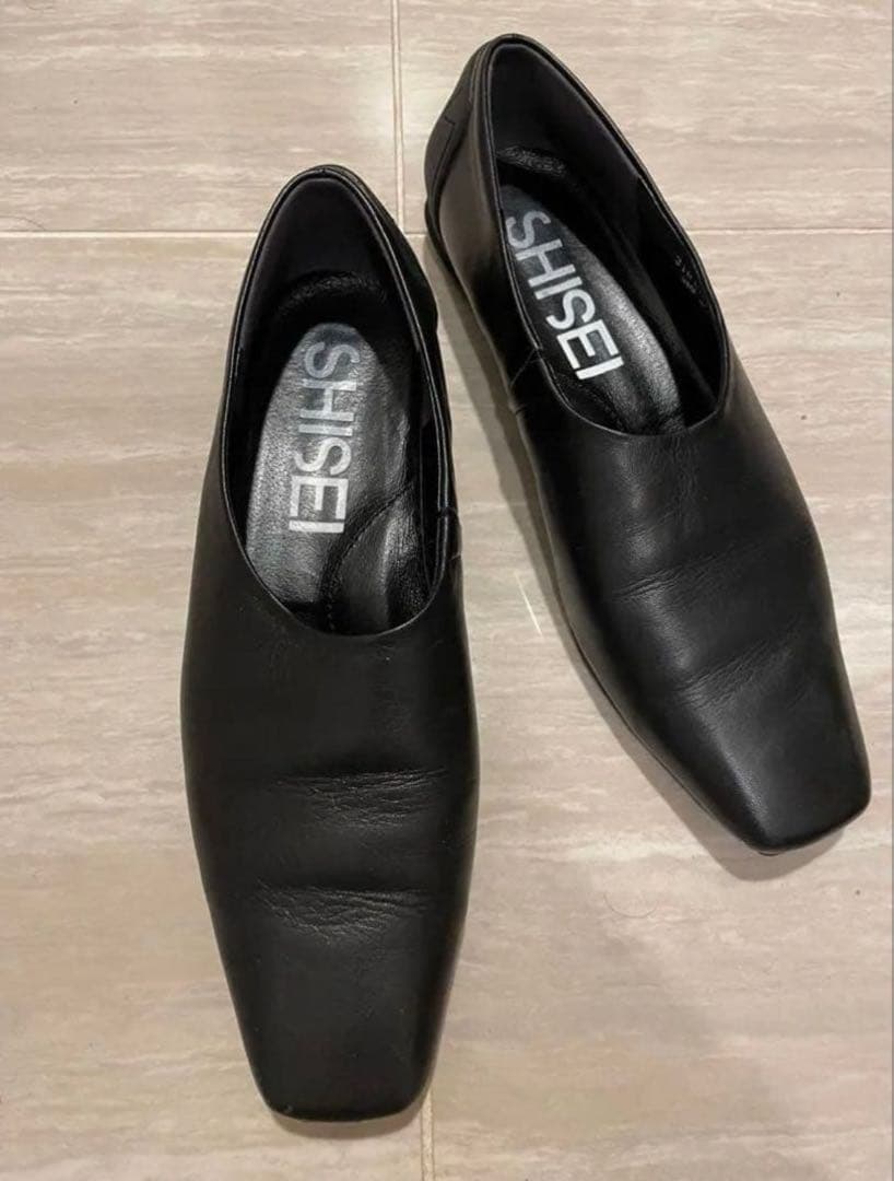 SHISEI ブラックパンプス 35½