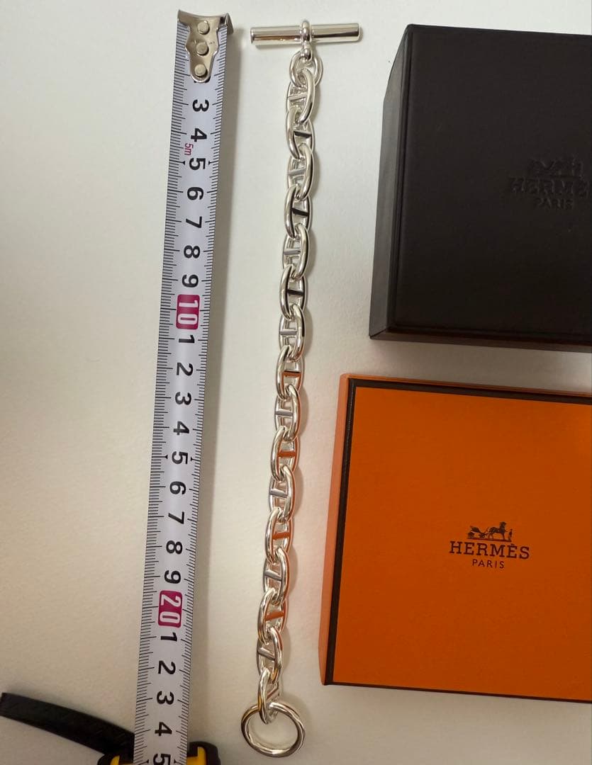 【新品　未使用】HERMES GM 16コマ シェーヌダンクル ブレスレット