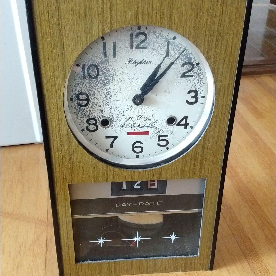 壁掛けアンティーク　リズム時計　レトロ