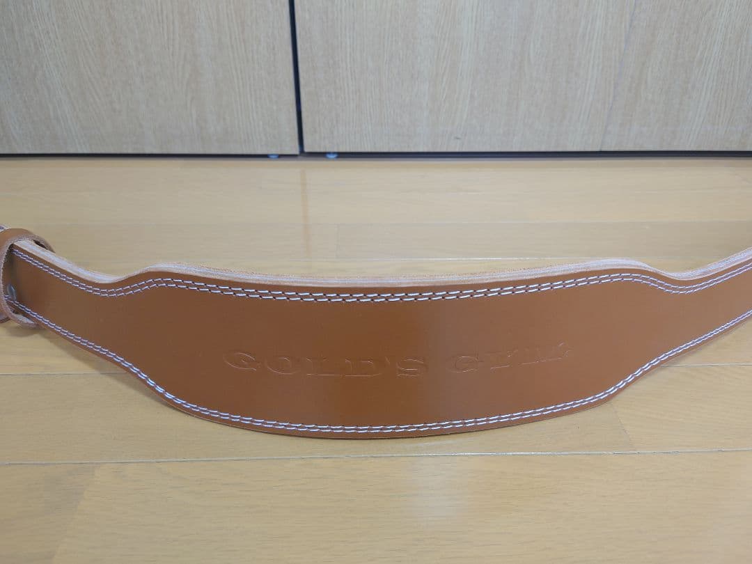 GOLD'S GYM レザー トレーニングパワーベルト