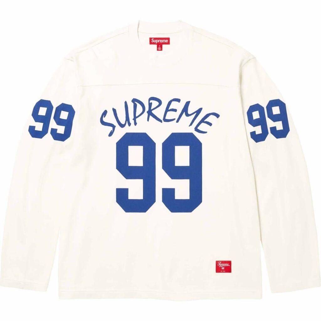 トップス Supreme 99 L/S Football Top Stone XXL