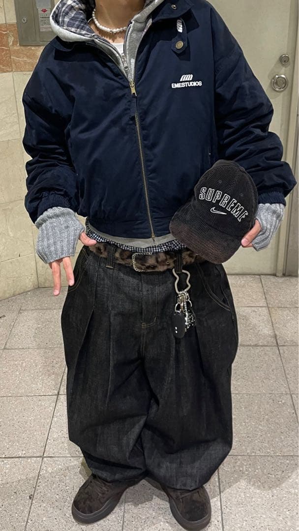 EMESTUDIOS リバーシブルジャケット XS ネイビー