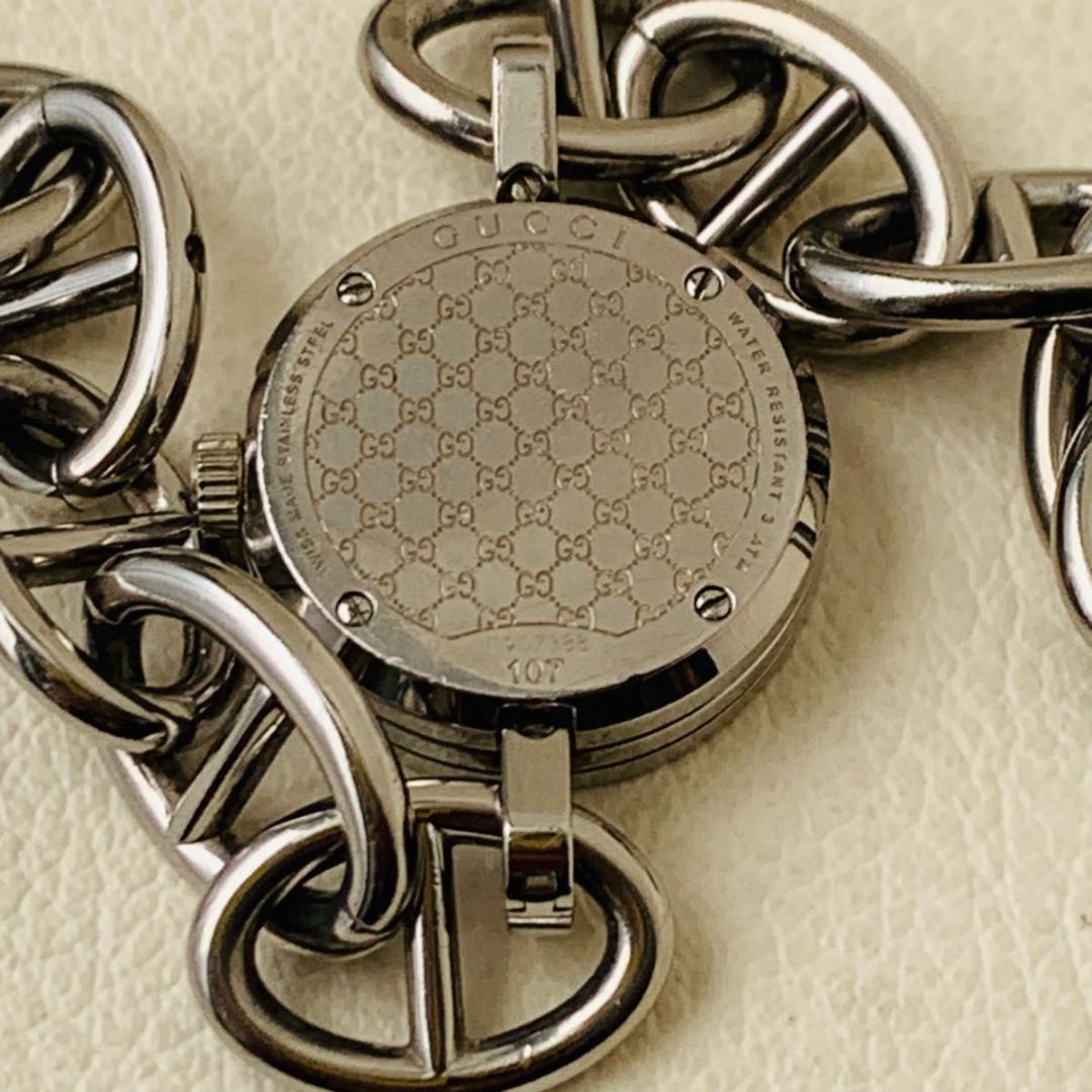 グッチ 時計 gg 107 アンカー ブレスレット トルグ ラウンド ピンク