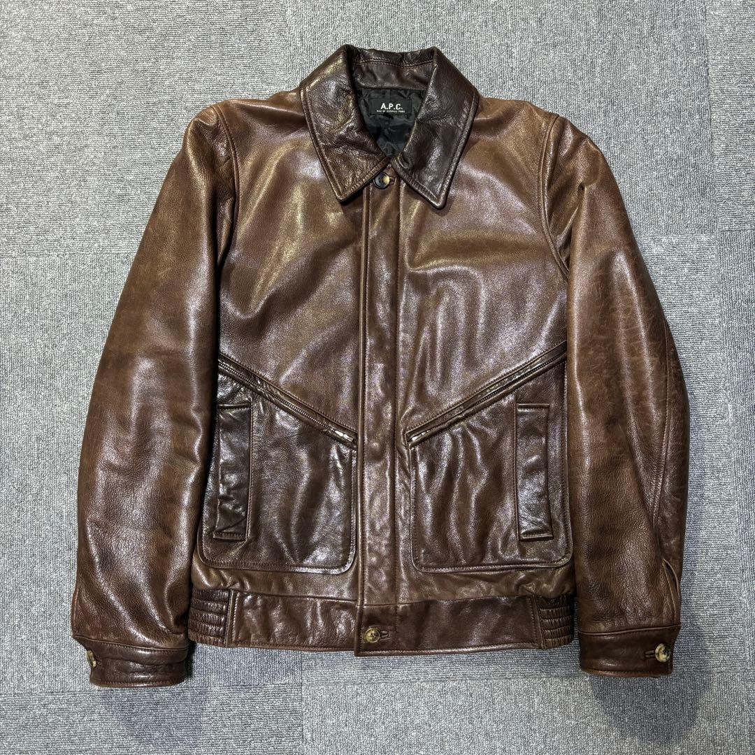 90s apc leather jacket イーストバイウエスト期