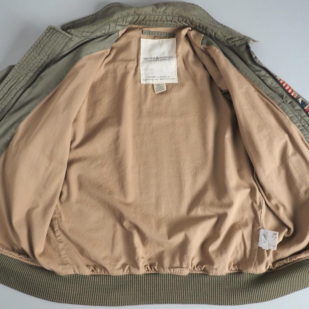 ラルフローレン　フライトジャケット　ミリタリージャケット　ワッペン　美品