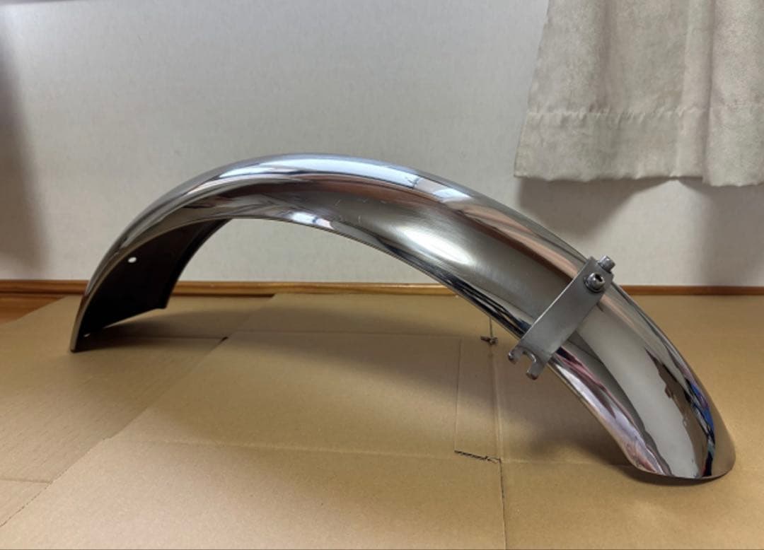 SR400 ステンレス リアフェンダー　カフェ　ペイトン　デイトナ　ボバー　2%