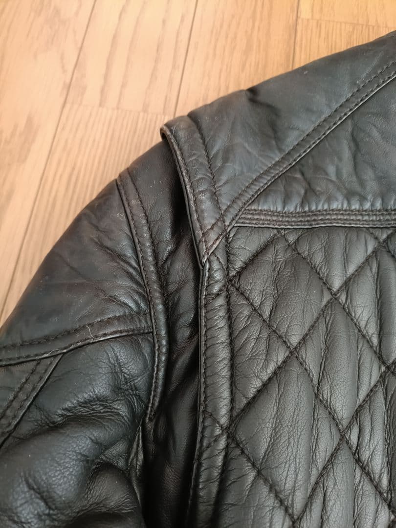 ティンバーランド　ライダースキルティングジャケット　M 　ブラウン