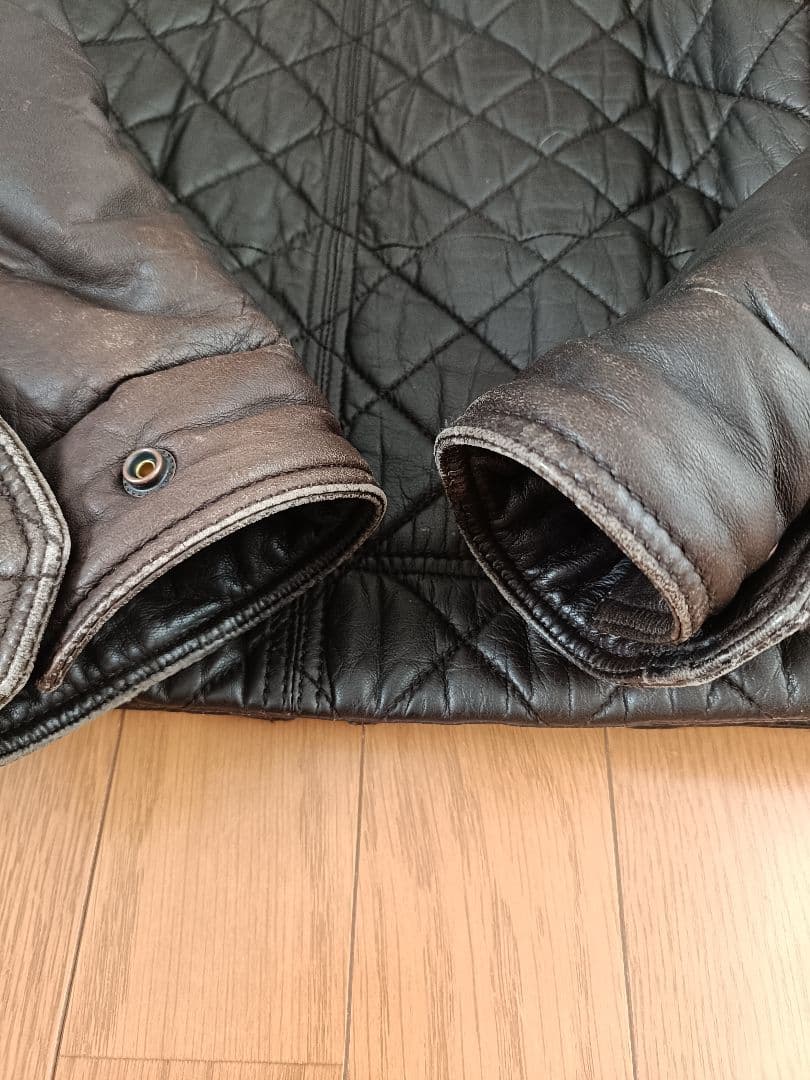 ティンバーランド　ライダースキルティングジャケット　M 　ブラウン