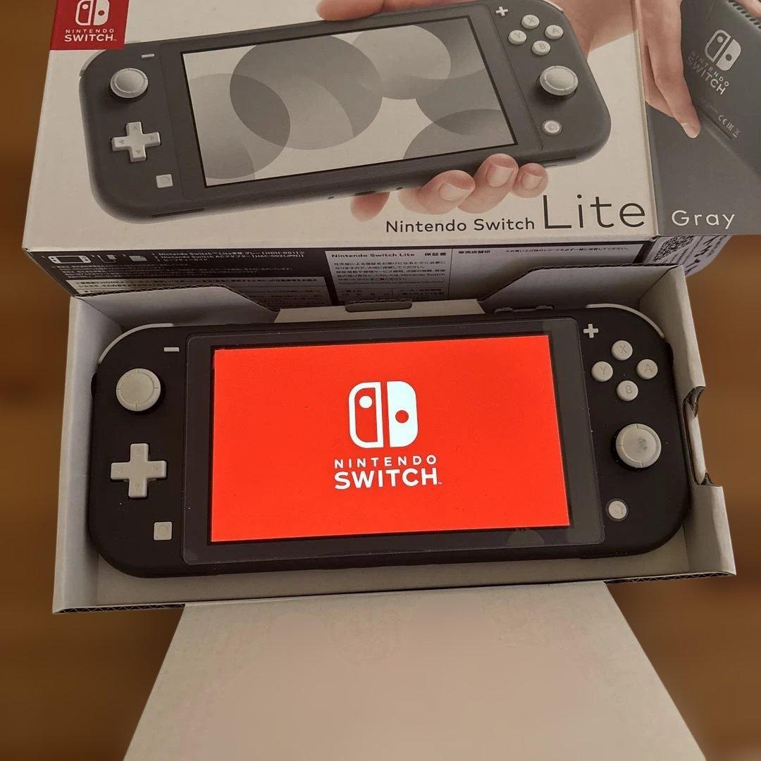 超美品　ほぼ未使用Nintendo Switch Lite グレー