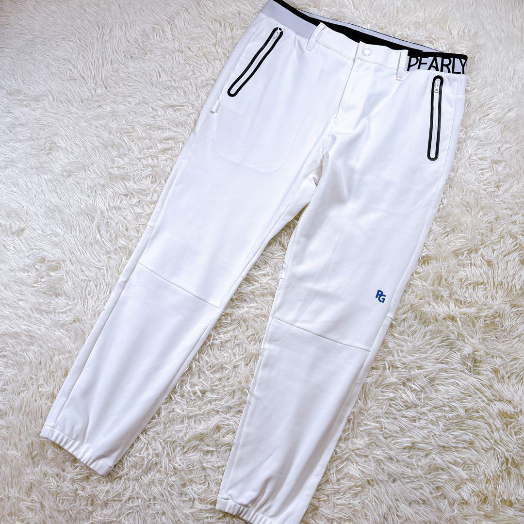 極美品☆サイズ6☆2024年　パーリーゲイツ ジョガーパンツ　ウエストゴムロゴ