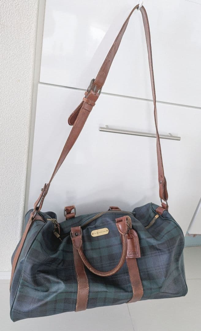 POLO RALPH LAUREN ボストンバッグ 中型　鍵付 2way PVC