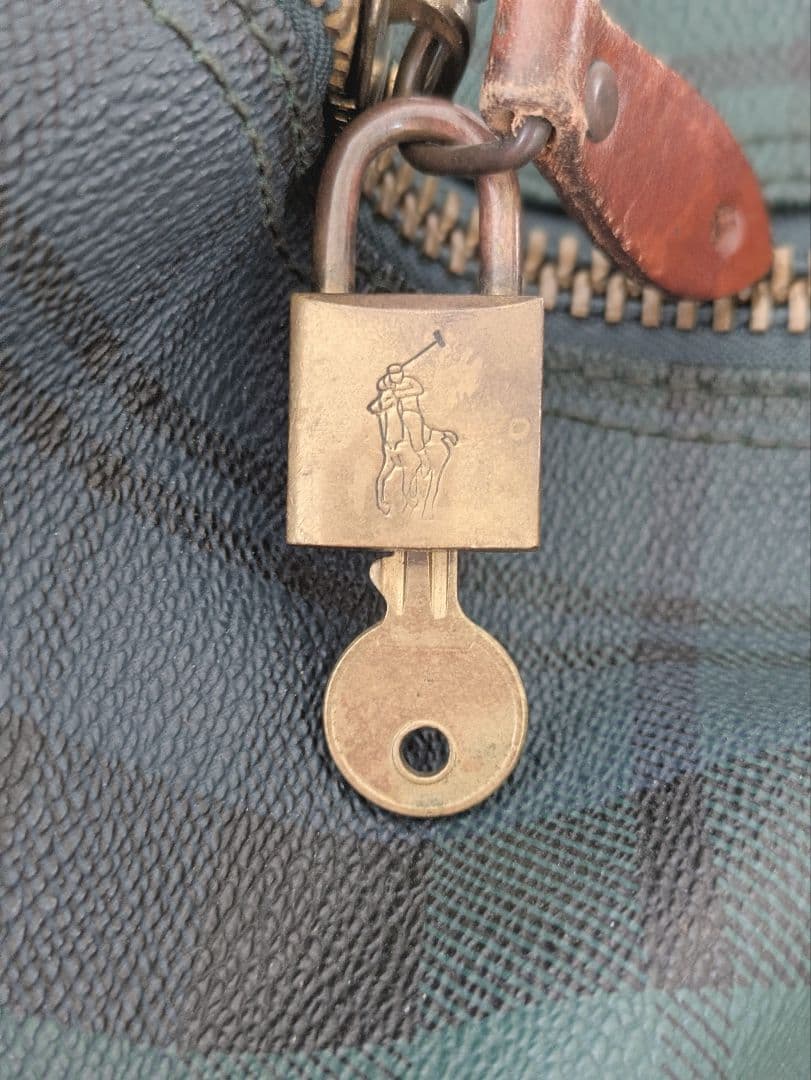 POLO RALPH LAUREN ボストンバッグ 中型　鍵付 2way PVC