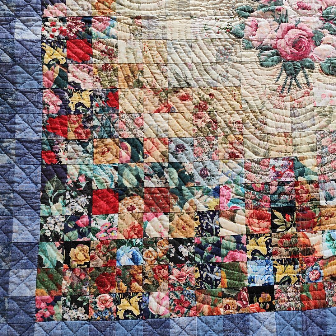 パッチワークタペストリー「バラの花園」