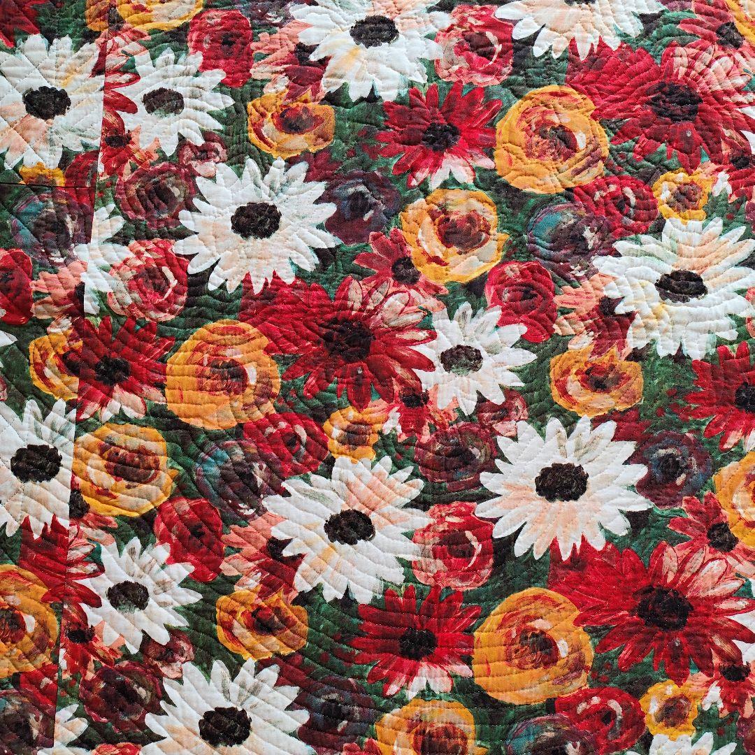 パッチワークタペストリー「バラの花園」