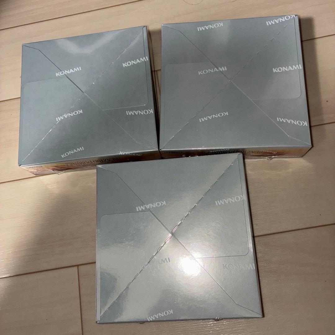 【新品未開封】3BOX 遊戯王ブレイジング・ドミニオン