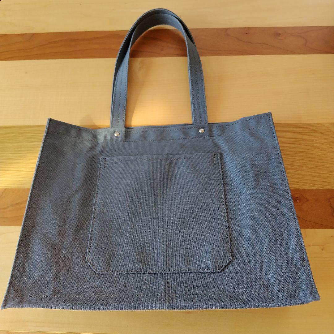 信三郎帆布　トートバック　ねず色