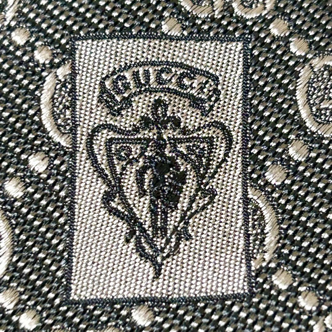 【極美品】グッチ GG 総柄 シルク 100% ネクタイ 【クリーニング済】