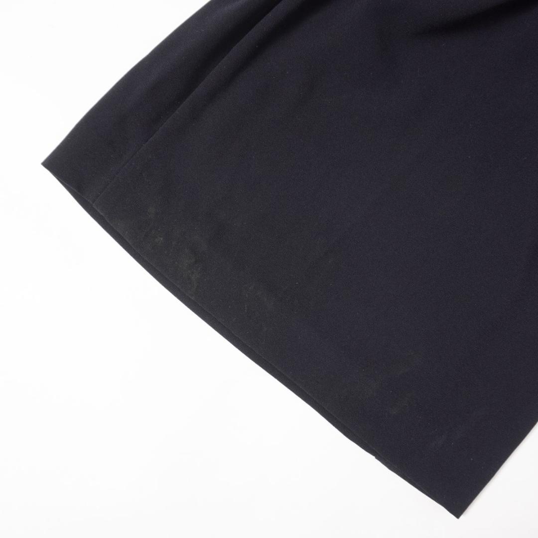 下札付 フロッキードットシアーパンツドレス ブラック サイズL*CD127