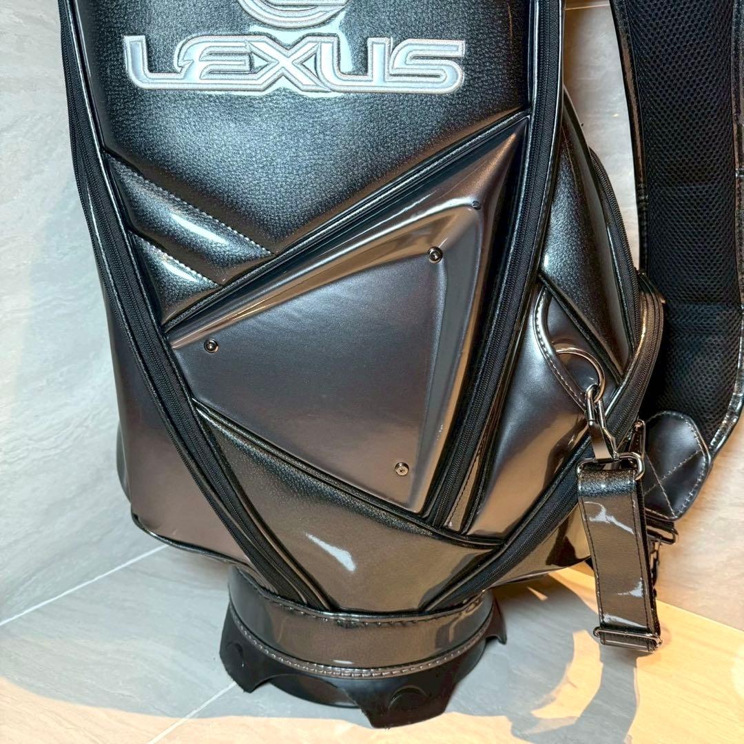 LEXUS キャディバッグ　3点式　非売品　9.5型　ゴルフバッグ　エナメル
