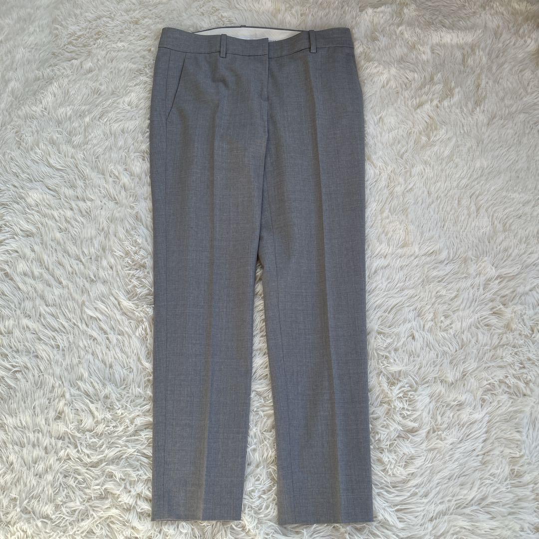 【現行タグ】セオリー ノーカラー グレー　パンツスーツ LANAI ウール