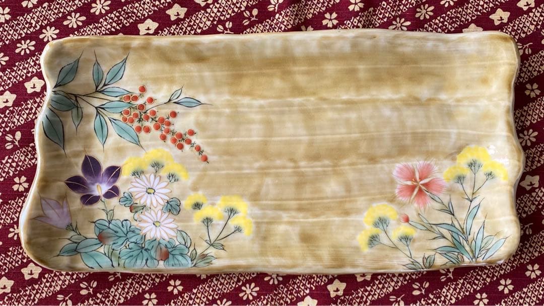 京都　清水焼　陶あん　大皿　29cm