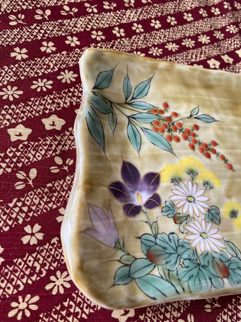 京都　清水焼　陶あん　大皿　29cm