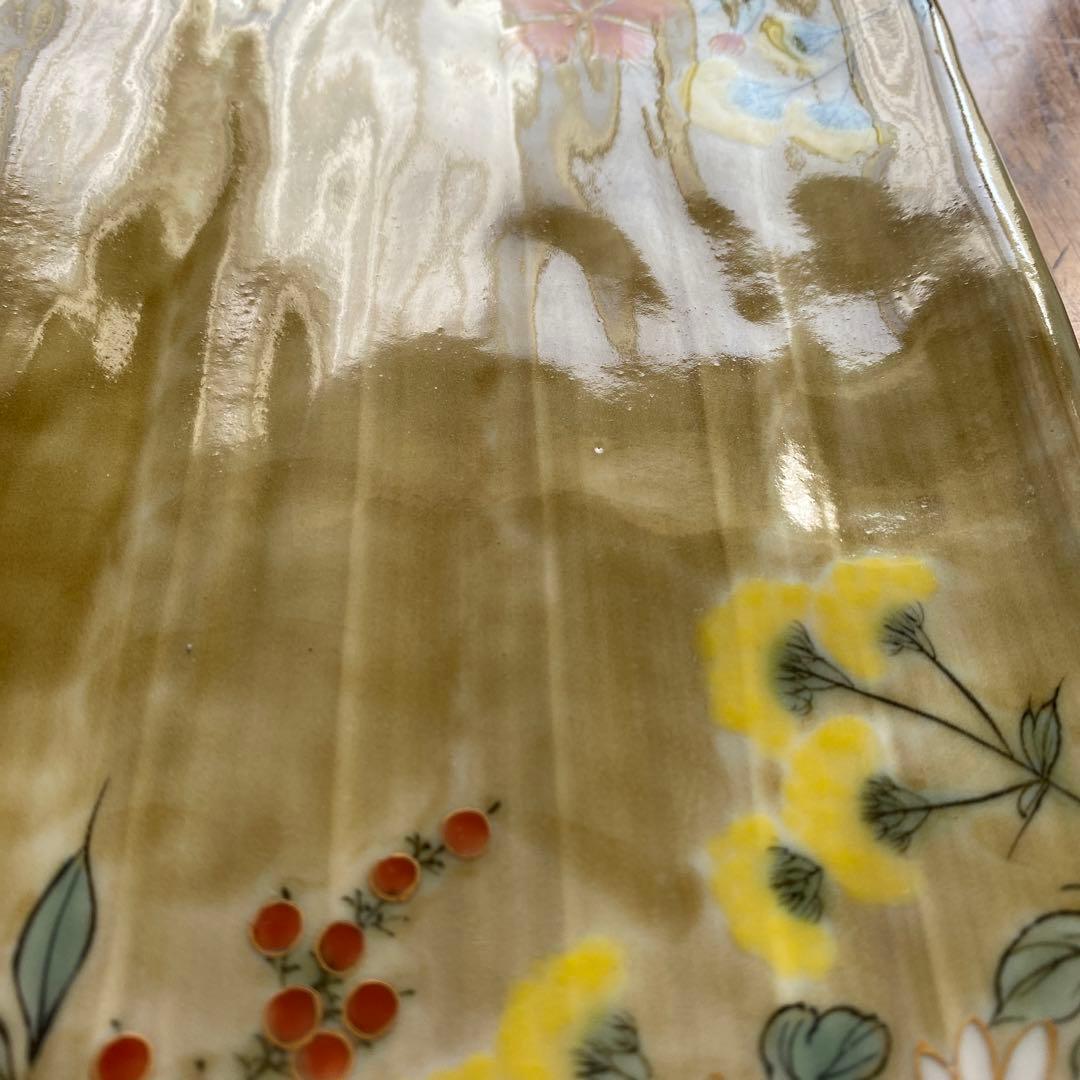 京都　清水焼　陶あん　大皿　29cm