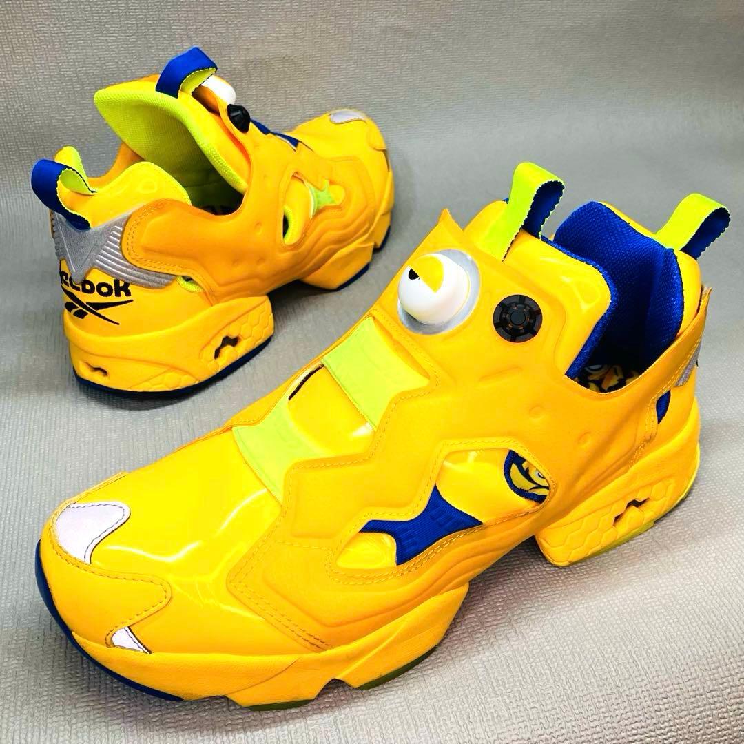 【希少美品】Reebok27.5㌢ポンプフューリーミニオンズ　FY3404 黄色