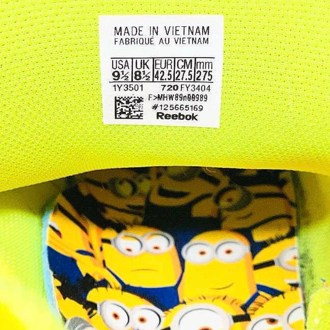 【希少美品】Reebok27.5㌢ポンプフューリーミニオンズ　FY3404 黄色