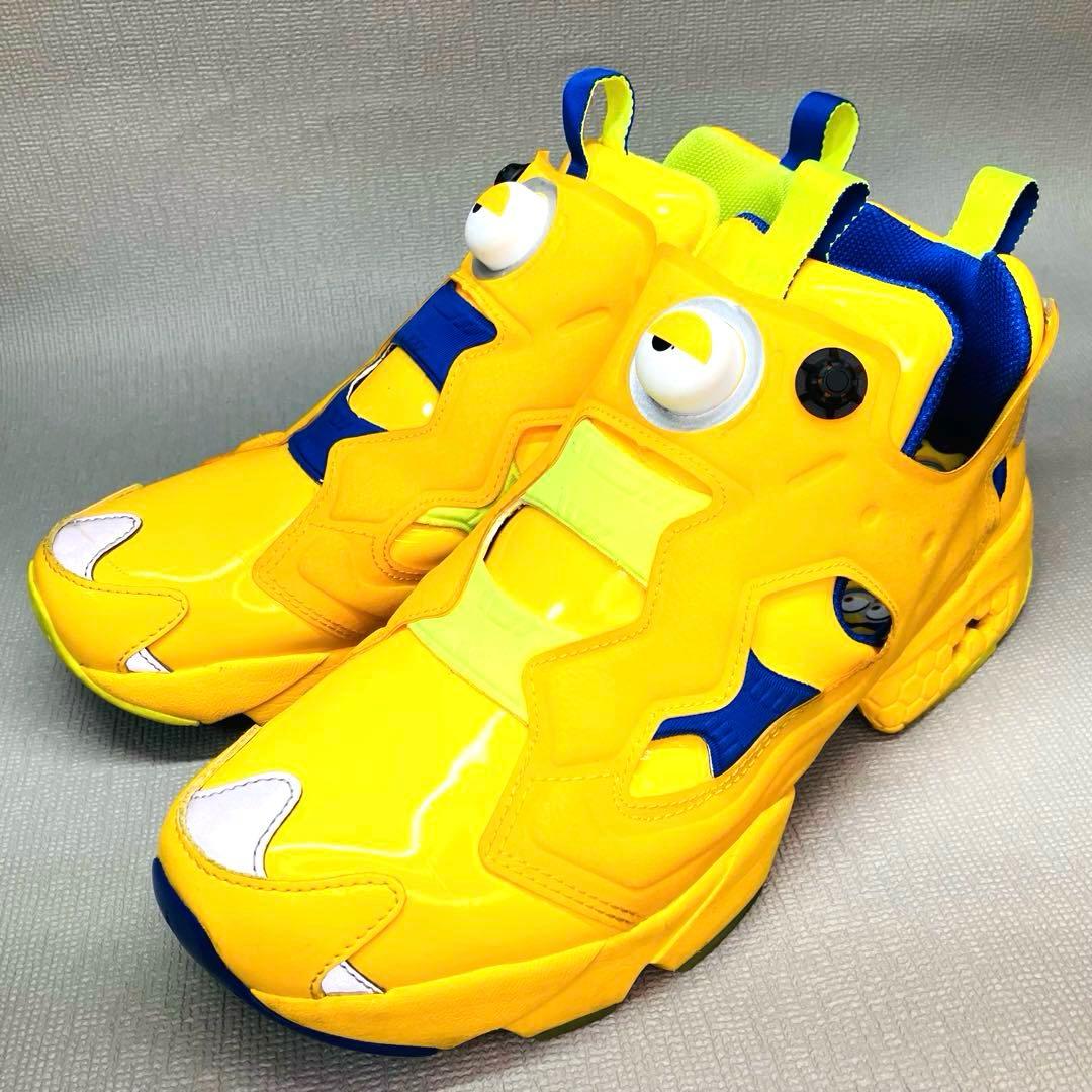【希少美品】Reebok27.5㌢ポンプフューリーミニオンズ　FY3404 黄色