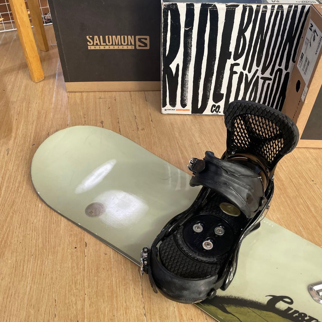 BURTON　バートン　カスタムバインディング付スノーボードセット　CUSTOM