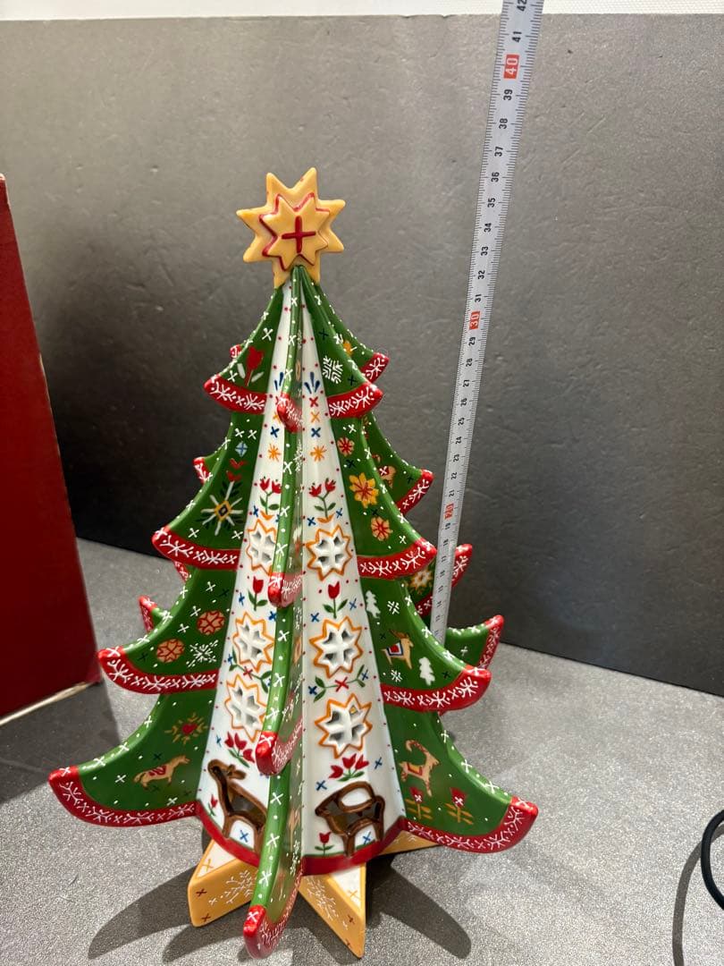 【レア・箱入】ビレロイ＆ボッホ　陶器　クリスマスツリー　キャンドルホルダー