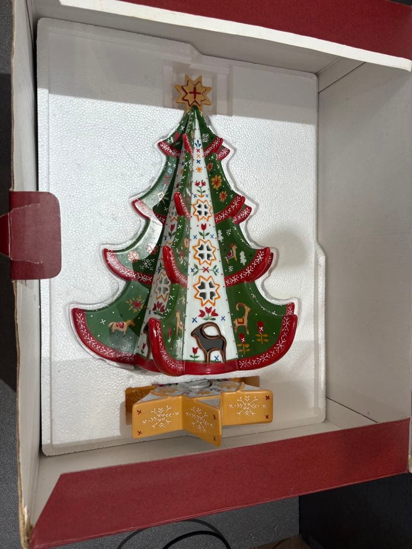 【レア・箱入】ビレロイ＆ボッホ　陶器　クリスマスツリー　キャンドルホルダー