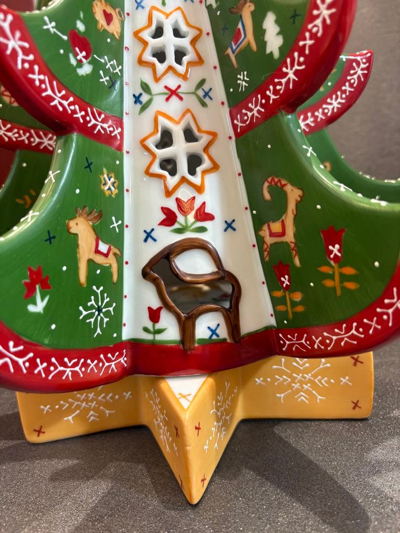 【レア・箱入】ビレロイ＆ボッホ　陶器　クリスマスツリー　キャンドルホルダー