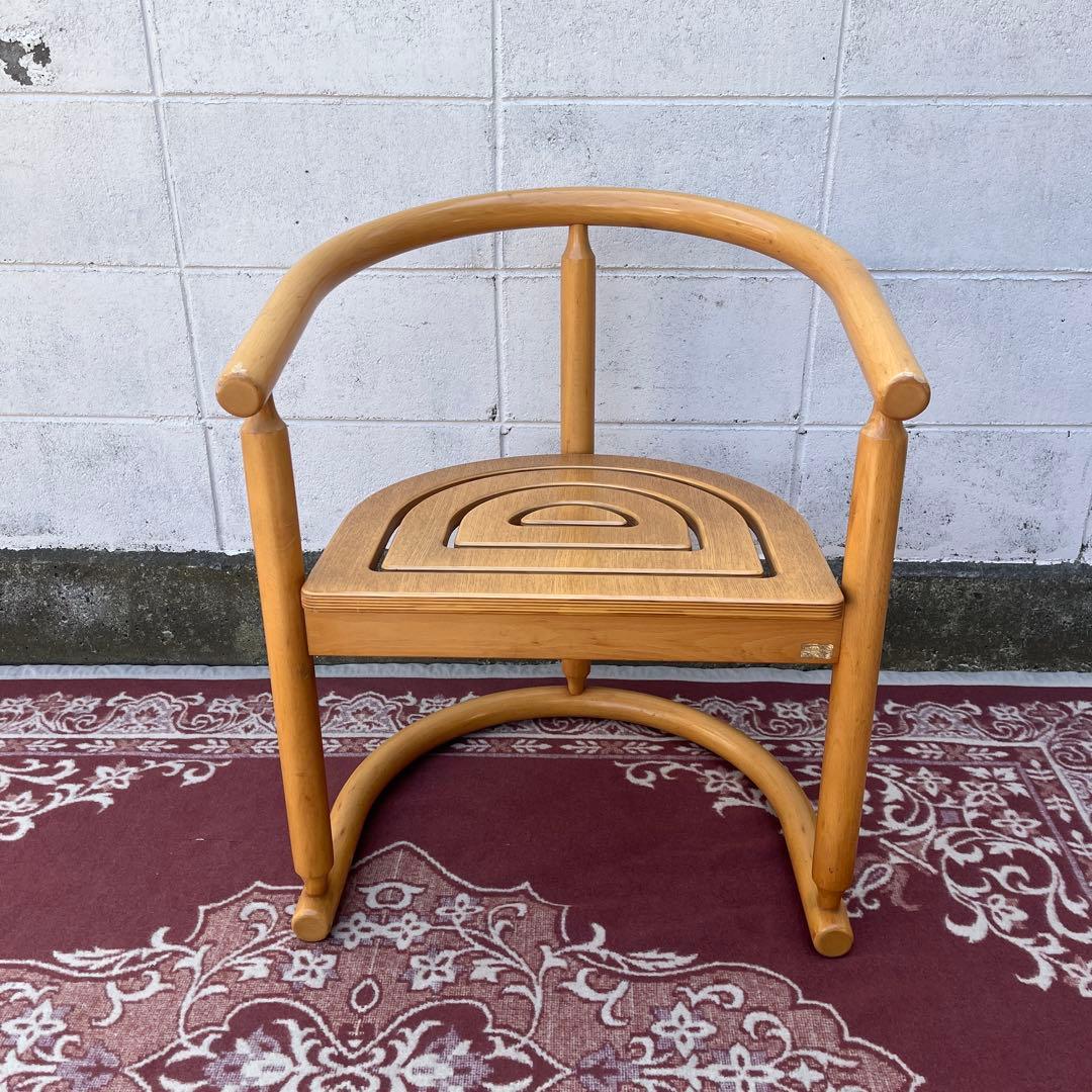 古家具ビンテージ品◾️National 木製家具 アームチェア 木製チェア