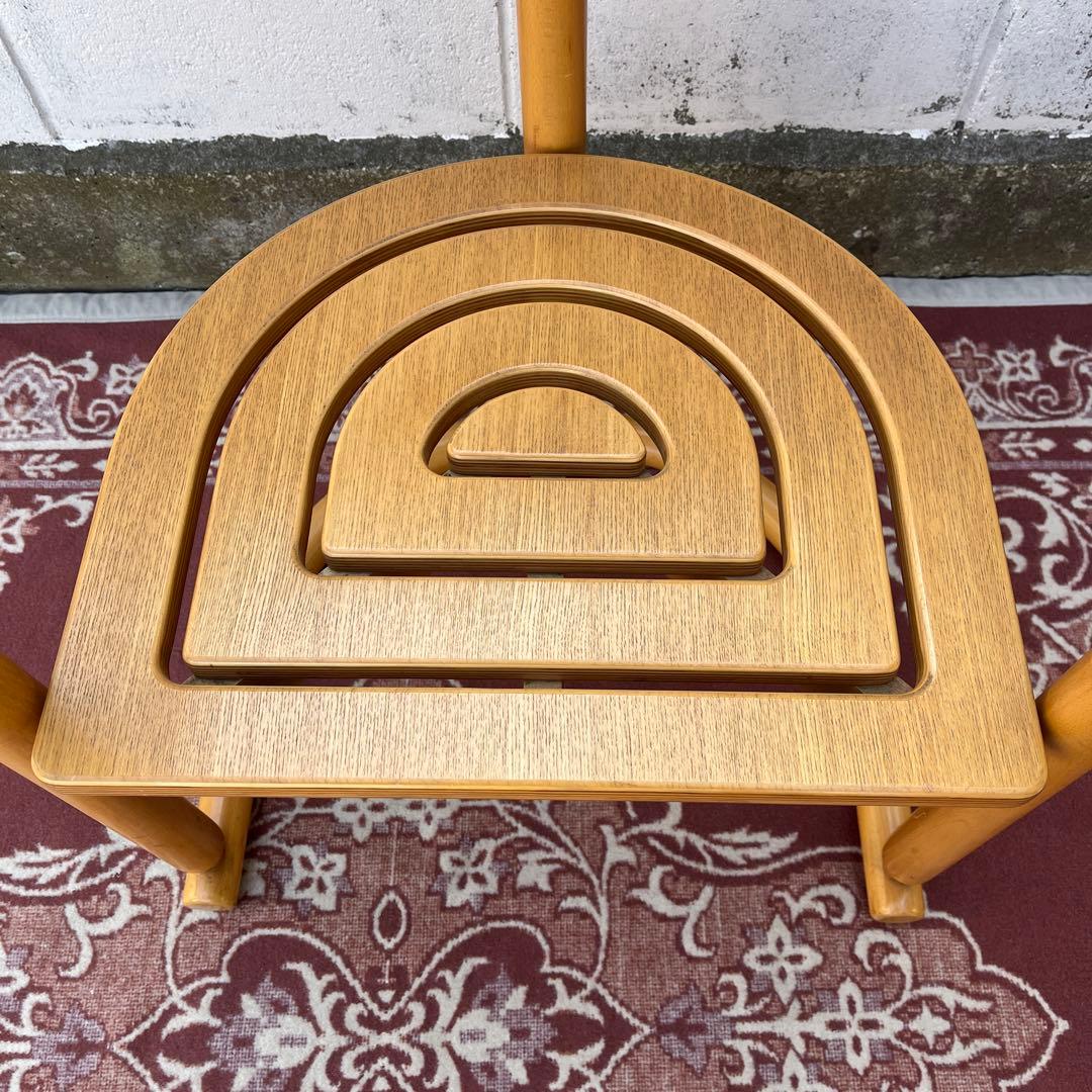 古家具ビンテージ品◾️National 木製家具 アームチェア 木製チェア