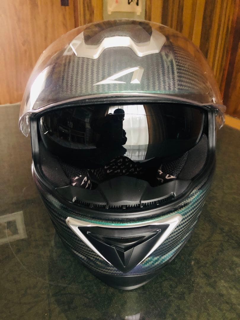 ASTONE フルフェイスヘルメット カーボン調