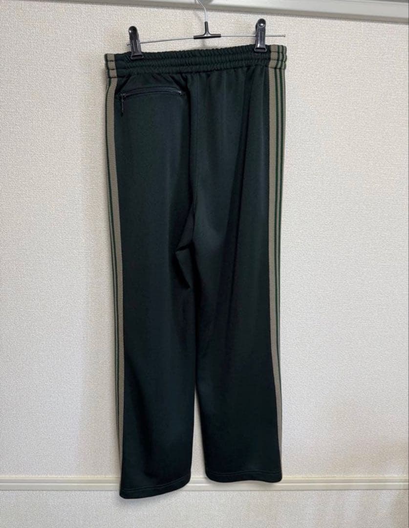 Needles 21ssトラックパンツ ストレートダークグリーン