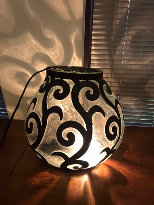 アンティーク　ガラス　照明