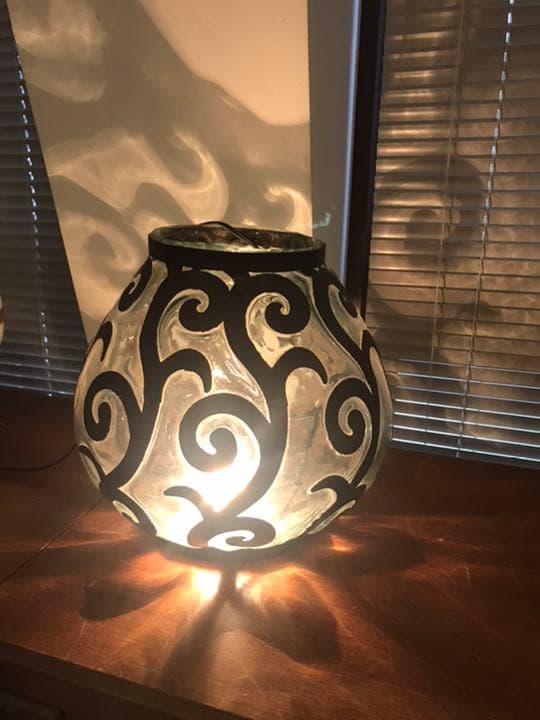 アンティーク　ガラス　照明