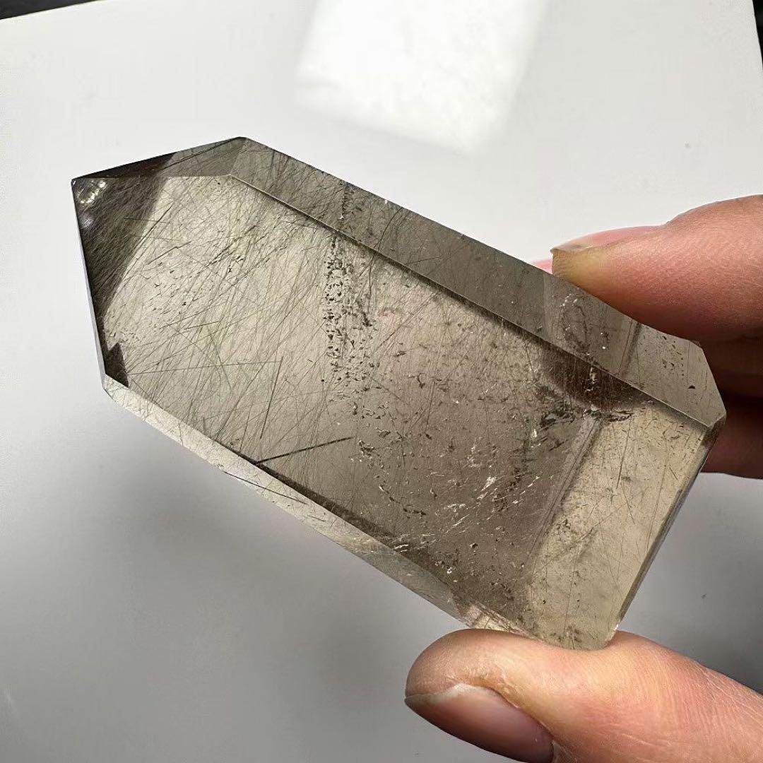 天然石ルチルクォーツのポイント　置物G.539