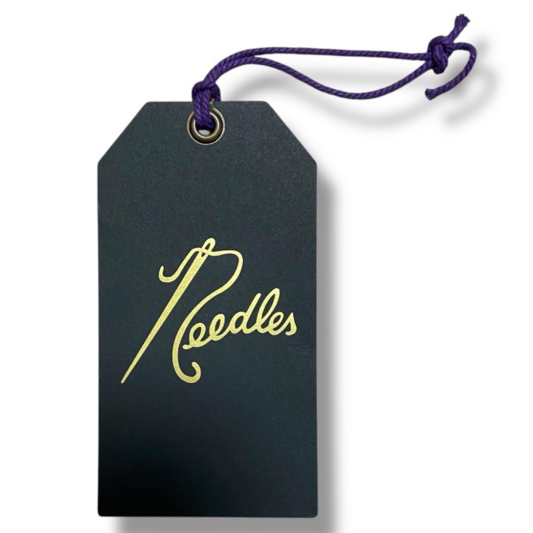 【極美品・タグ付き】Needles ニードルス トラックパンツ 紺 M 刺繍ロゴ
