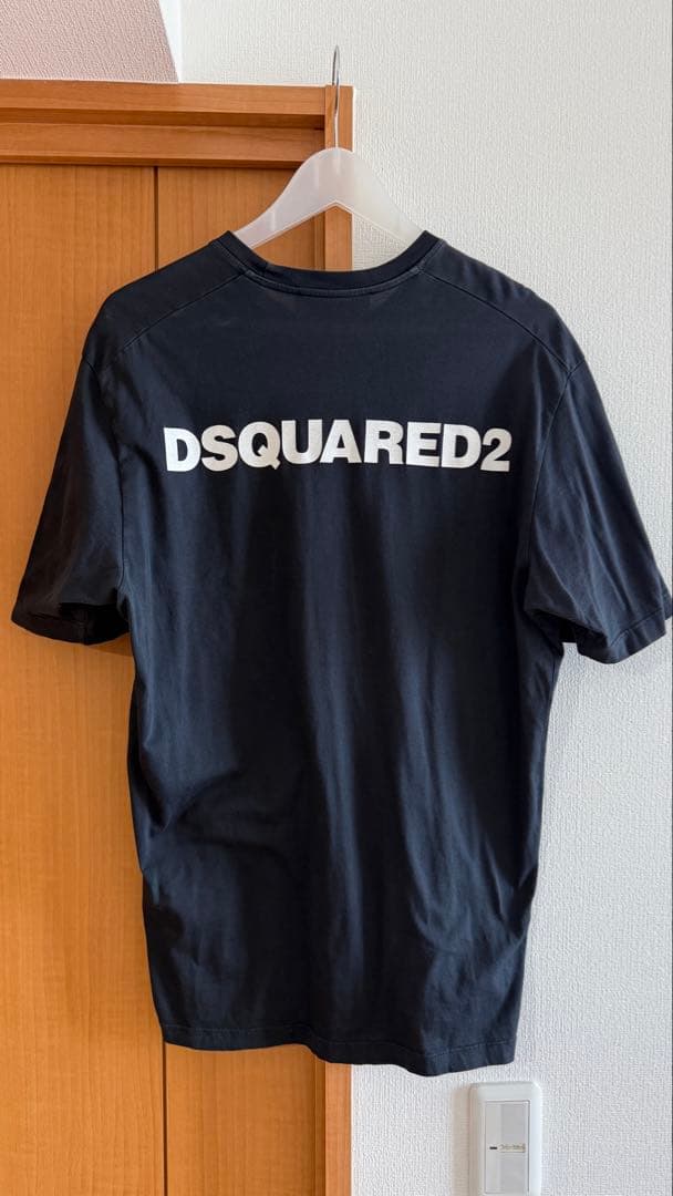人気希少美品 DSQUARED2 ブラック Tシャツ Lサイズ