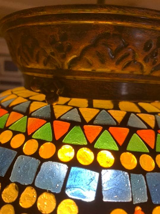 モザイクガラスペンダントランプ、吊り下げ