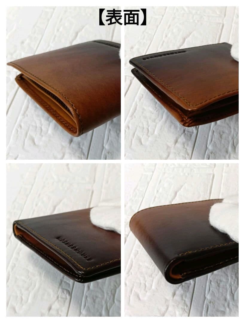 2145 MOTHERHOUSE マザーハウス 2つ折り財布 牛革